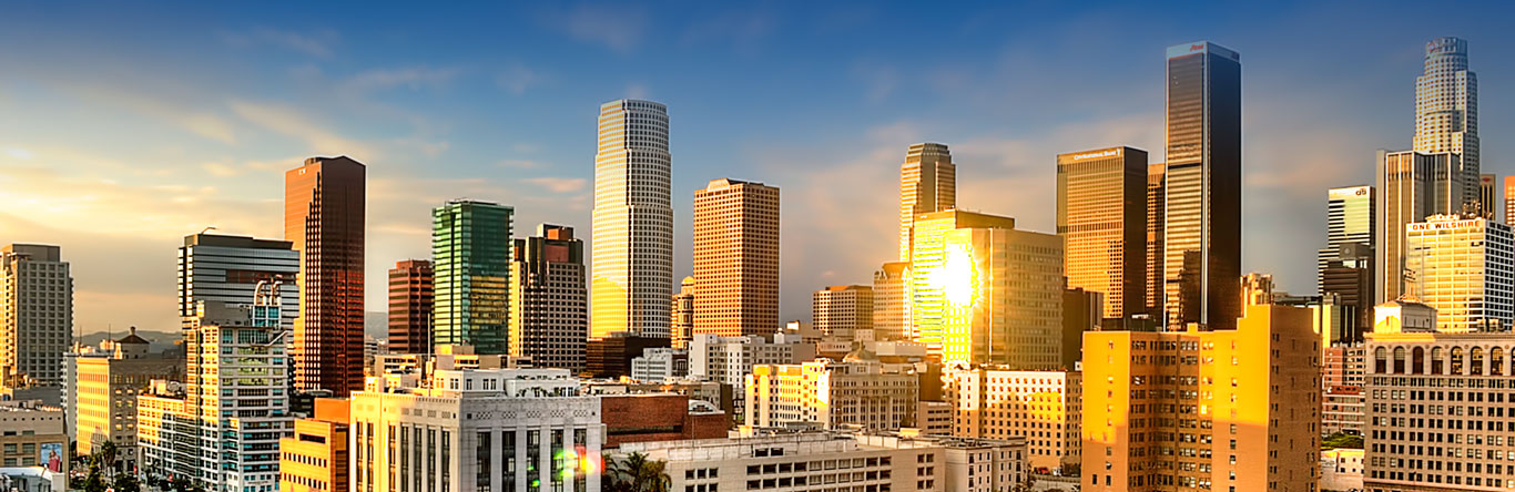 California city skyline